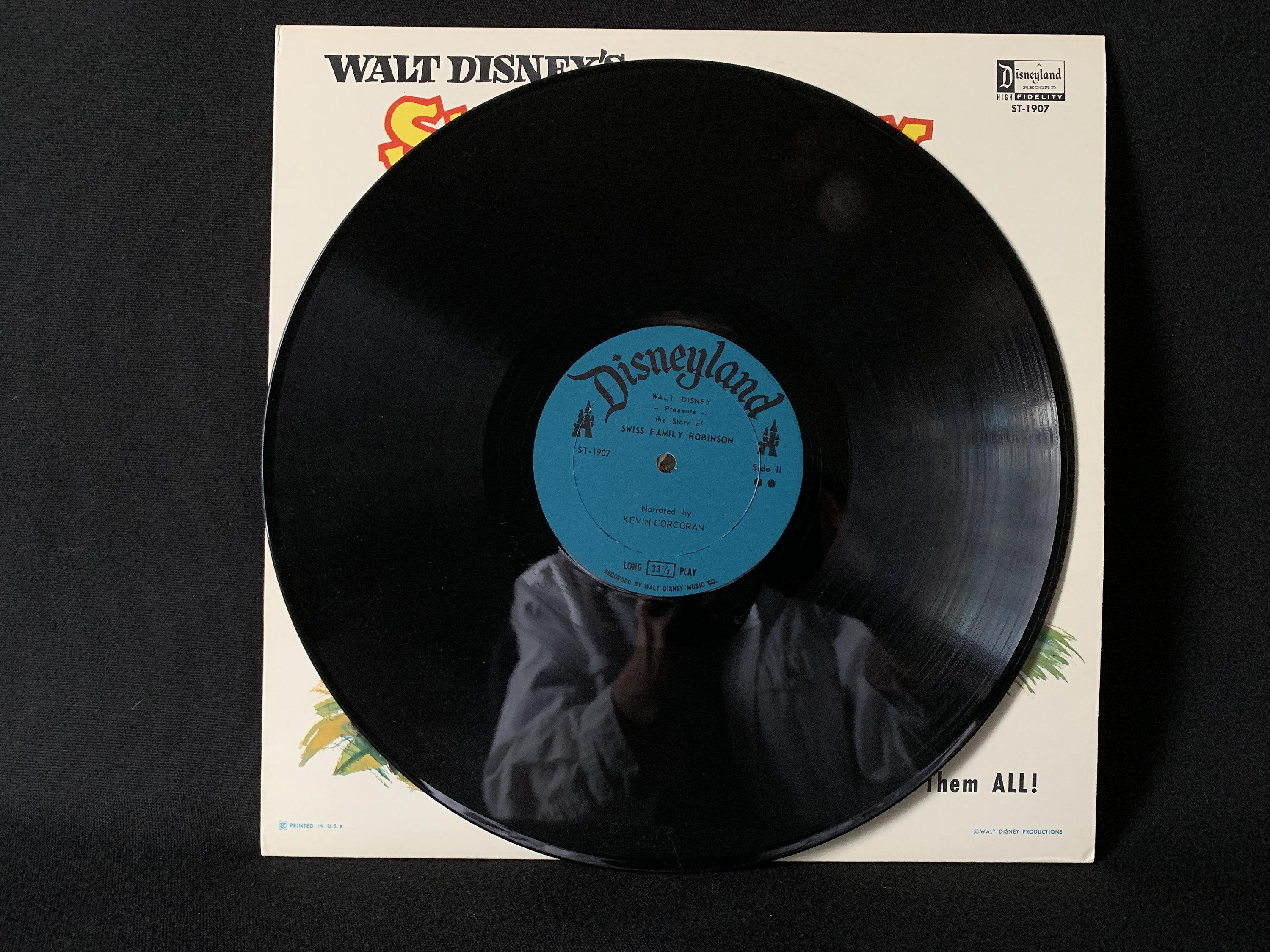 Vintage 1963 "walt Disney's Story of Swiss Family Robinson" Vinyl LP ...
