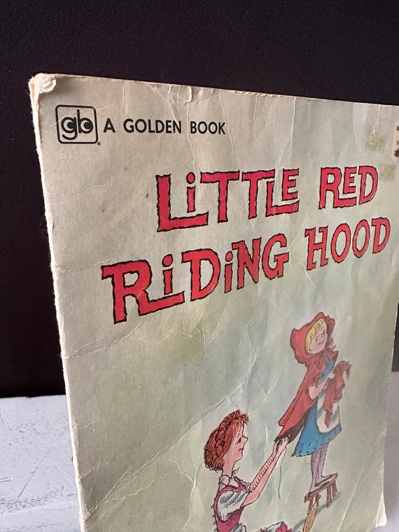 Little Red Riding Hood 1965 Children's Vintage Oversized GOLDEN
