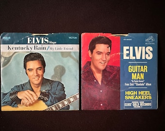 Elvis Presley 1960s 45 RPM Vinyl Record with Picture Sleeve