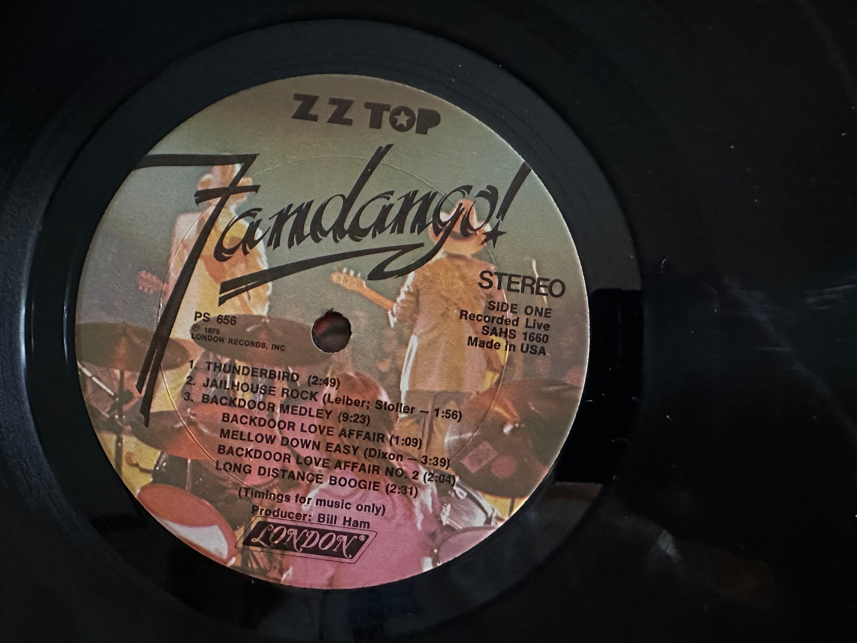 ZZ Top Fandango 1975 Vinyl LP: Texas Size Rompin' Barndance