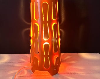1990s IKEA Orange Metal Kajuta Table Lamp