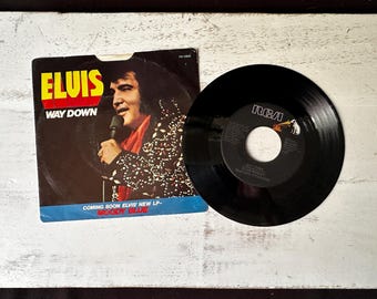 1977 ELVIS PRESLEY’s Last Song Recorded on45 RPM “Way Down”