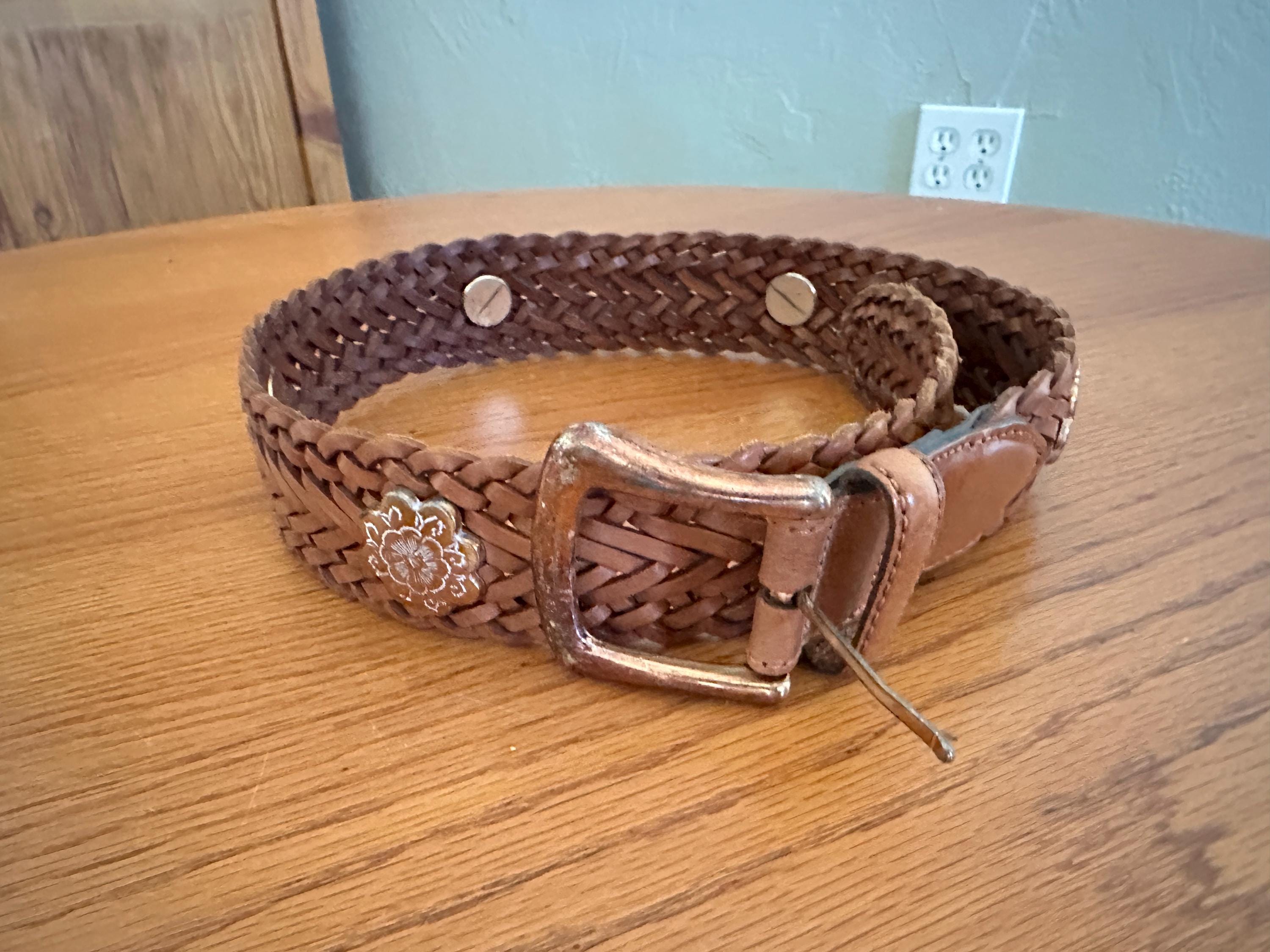 Spanish Braided Leather Belts - Etsy display picture 1