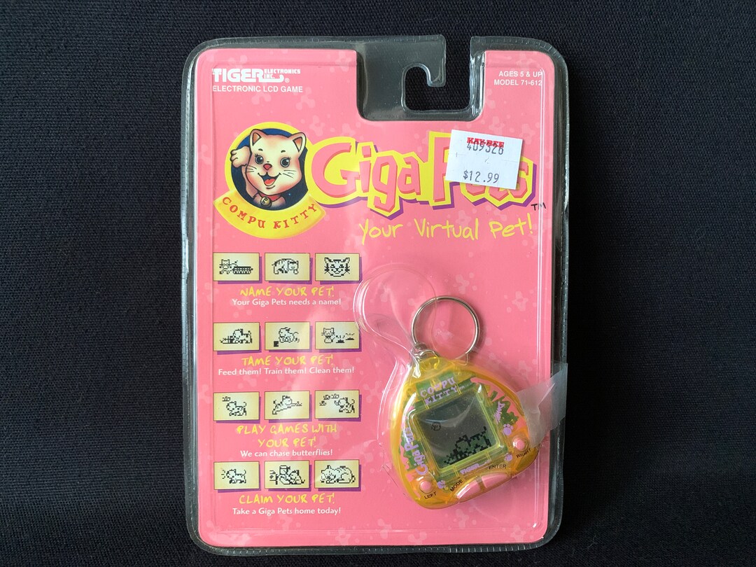 1990s Giga Pets COMPU KITTY Your Virtual Pet Etsy