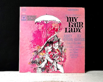My Fair Lady 1964 Soundtrack Vinyl: Original Motion Picture, Pink Gatefold Cover