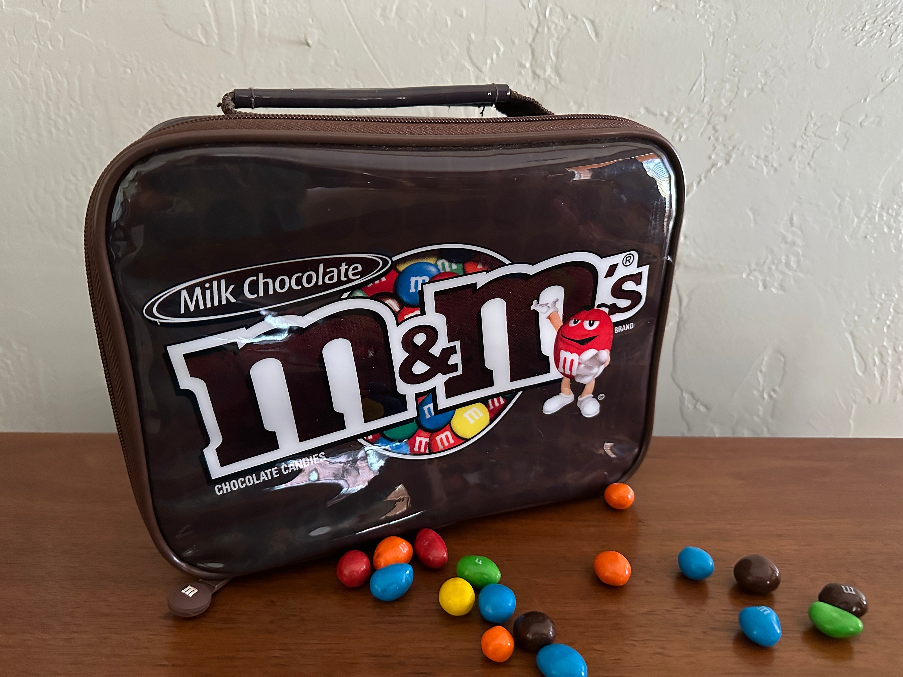 Custom M&M Candy Character Lunch Bag Women Cooler Thermal