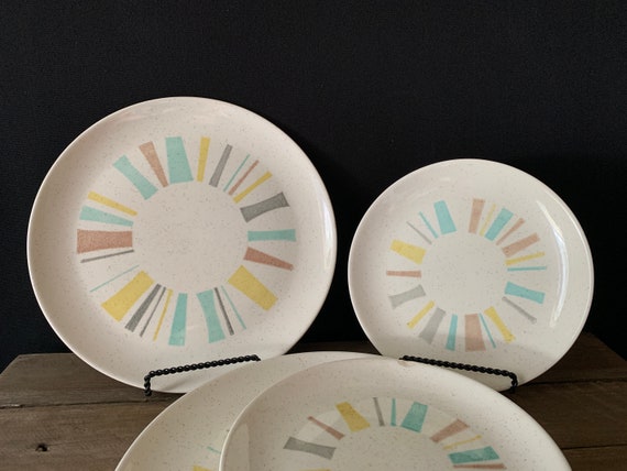 Mid century modern dish set sale