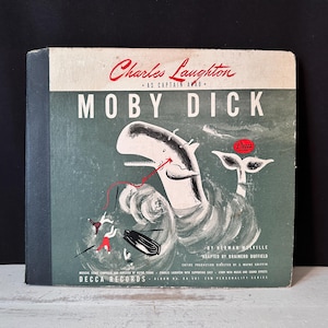 1946 Decca Records Moby Dick Album Box Set, 78 RPM Shellac, Charles Laughton