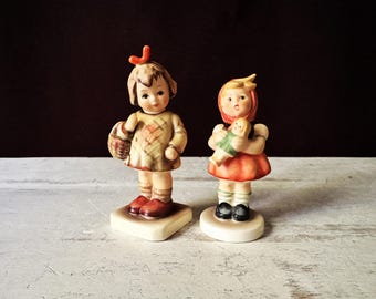 Goebel Hummel Girl with Doll Figurine (239/B) - West Germany Ceramic