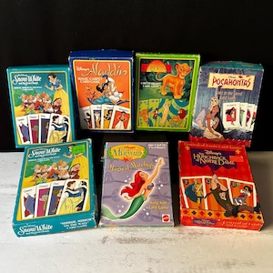 Jogos de cartas infantis da DISNEY de filmes dos anos 1990 - vendidos separadamente