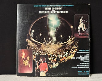 Vintage Vinyl THREE DOG NIGHT “captured Live at the Forum