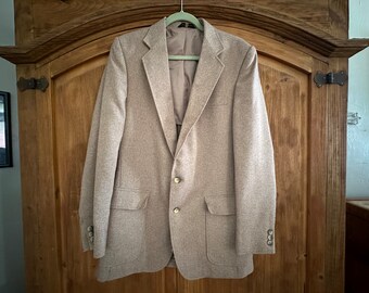 Vintage 70s Brooks Brothers 346 Gray Blue Striped Tweed