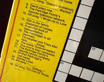 1973 the Partridge Family Album “CROSSWORD PUZZLE”, on Bell