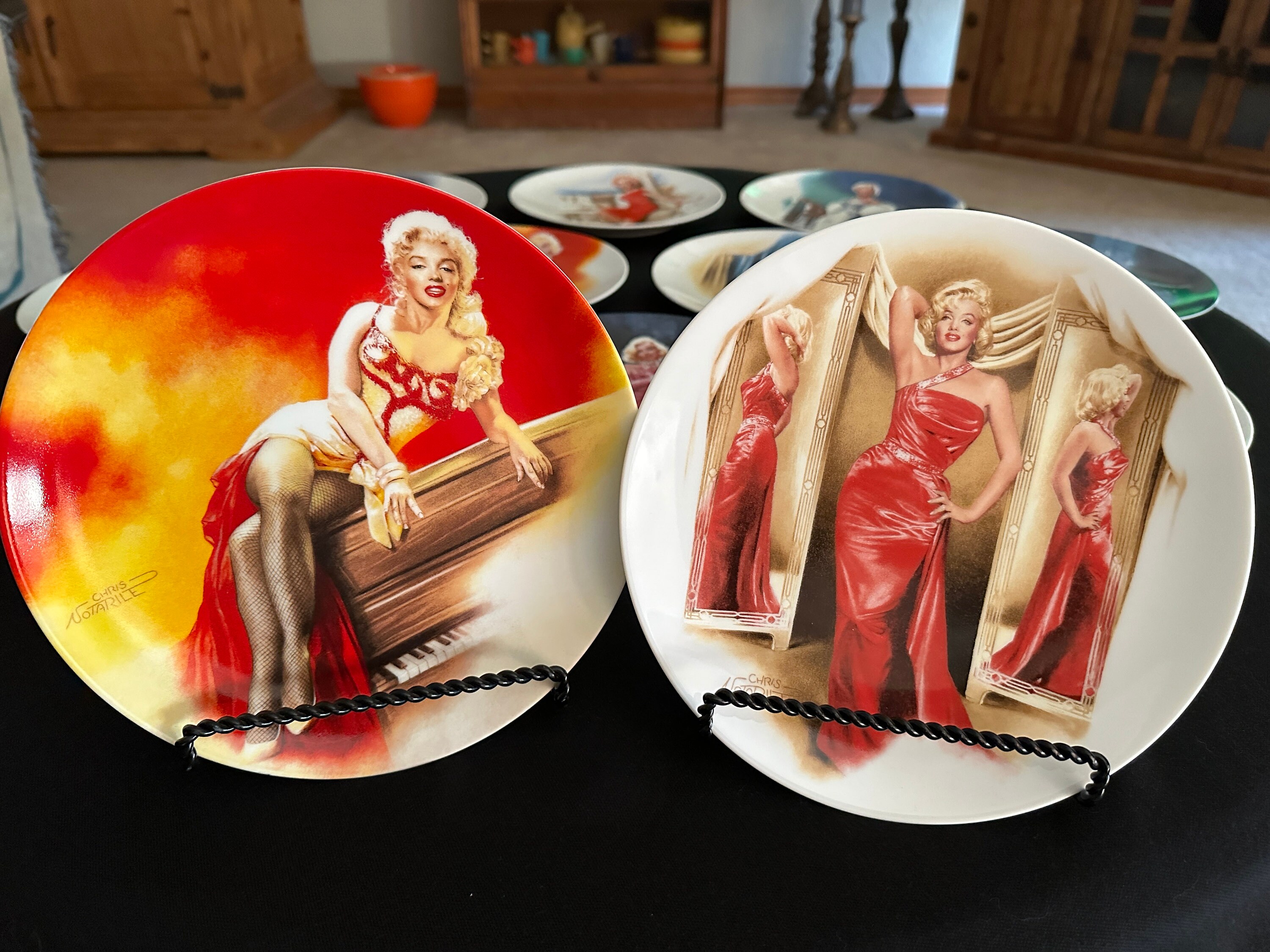 マリリンモンロー　皿　ノベルティ　シリアルナンバー付き　貴重 1990-1992 DELPHI MARILYN MONROE Plates – Complete Series Set of 12