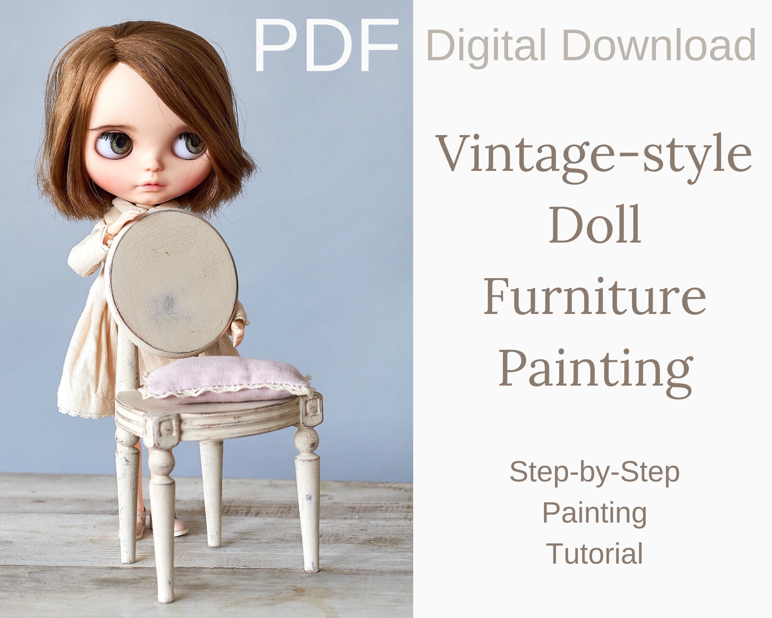 PDF Digital Download How to Paint Doll Furniture Tutorial Etsy