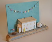 Driftwood 'Holiday Cottages', Handmade in Cornwall. Caravan, reclaimed wood, Cornish Holiday, Beach Finds, driftwood cottage, reclaimed