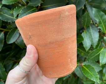 Vintage Victorian Handmade Terracotta Plant Pot | Antique Rustic Garden Decor. (Price is for one)