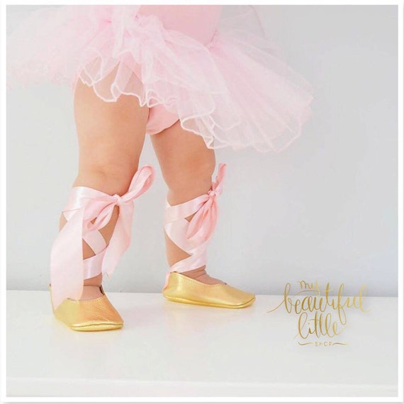 baby lace up ballet shoes