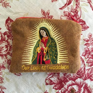 Our Lady of Guadalupe Rosary Pouch