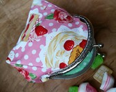 Kisslock coin purse, Framed clasp make up bag, Small womens wallet, Woman wallet purse snap, Lipstick organizer, Key pouch, Card bag girl