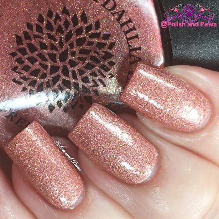 Peach Rose Gold Holo Shimmer Nail Polish With Micro Glitter by - Etsy Peach Rose Gold Holo Shimmer Nail Polish With Micro Glitter by - Etsy
