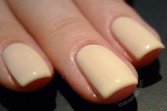 Pale Beige Sand Nude Creme Nail Polish by Black Dahlia Lacquer - Etsy 日本