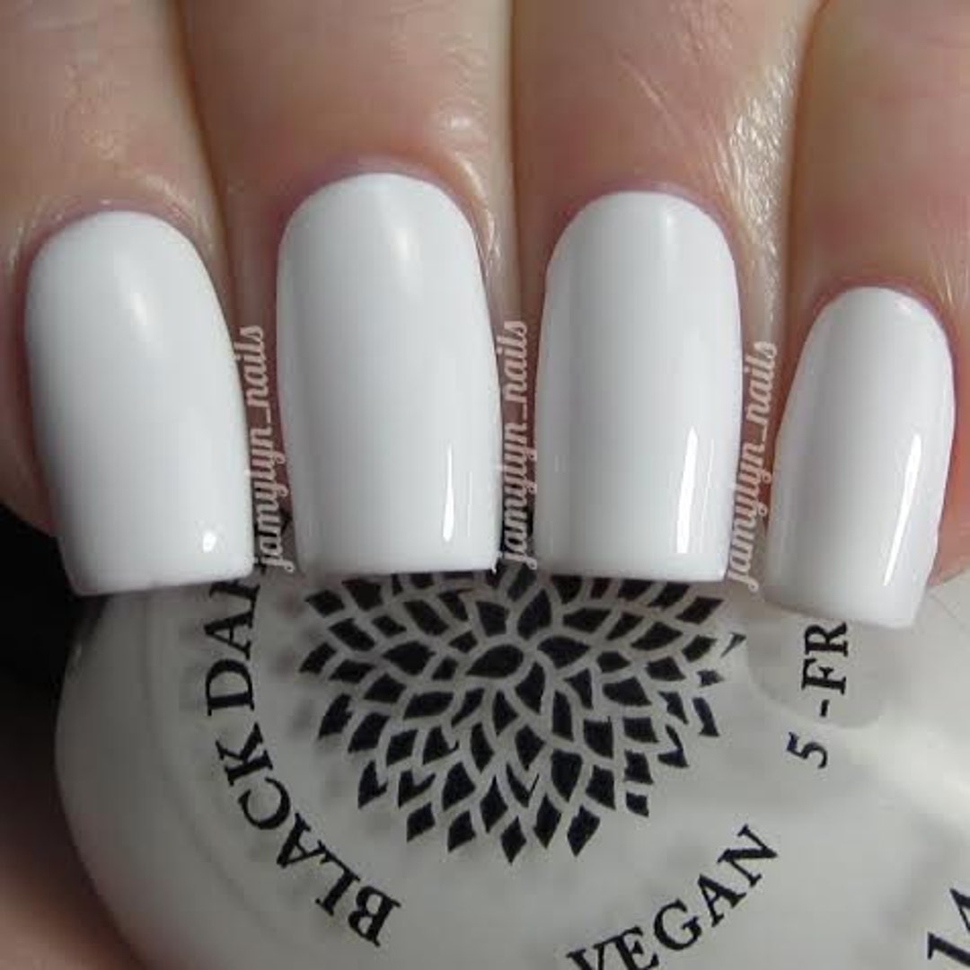 Plain White Nail Polish by Black Dahlia Lacquer Oriental Etsy