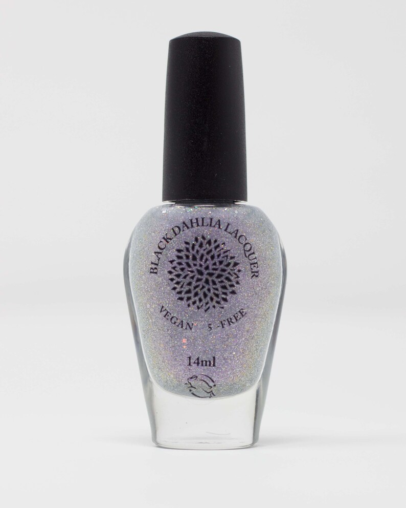 Light Purple Glitter Jelly Nail Polish With Silver Gold & - Etsy