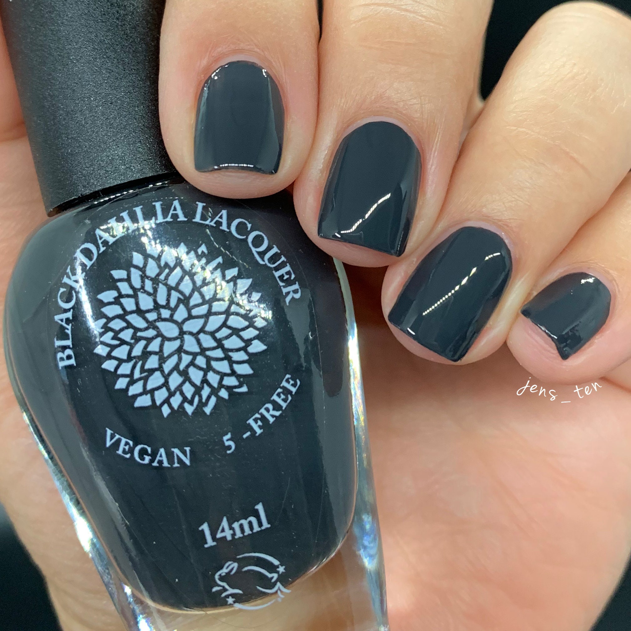 Off Black Nail Polish Cream By Black Dahlia Lacquer Black Etsy