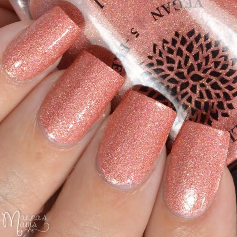 Gold Shimmer Nail Polish image 0