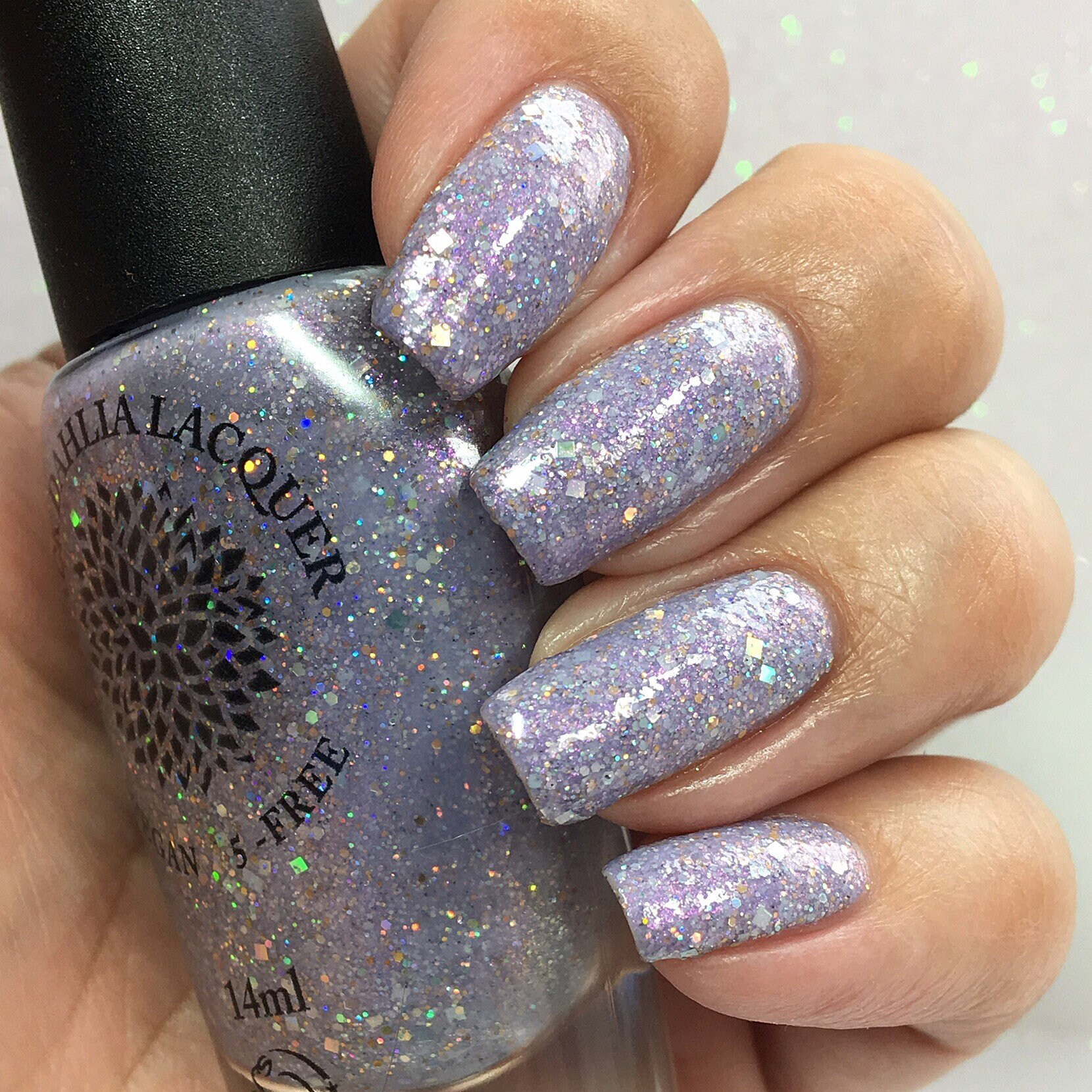 Light Purple Glitter Jelly Nail Polish with Silver Gold & Etsy