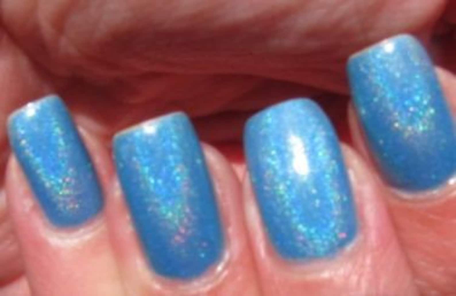 Cornflower Blue Holo Nail Polish by Black Dahlia Lacquer Etsy