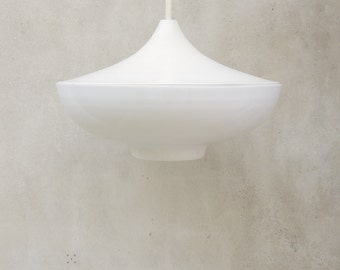 VINTAGE TULIP LAMP Pendant Ceiling Lamp Custom Made, 1960s, Retro Lamp, Mid-century Minimalist Aluminium Acrylic Shade Soft Light