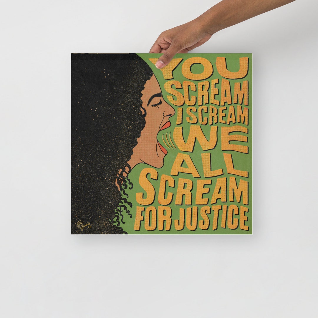 I Scream - Photo Paper Poster - Etsy