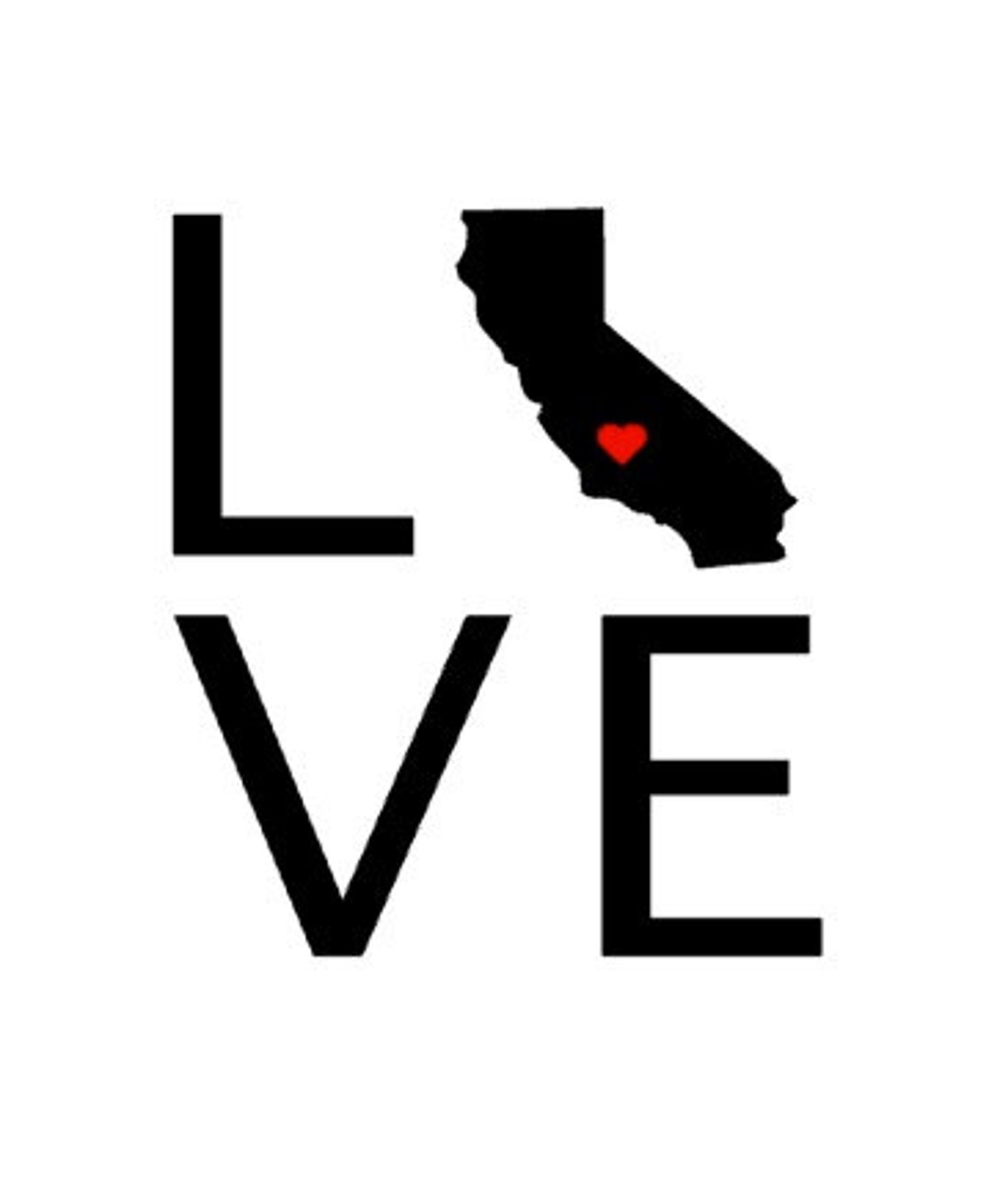 Love California SVG File Download For Your Craft Cutter Etsy