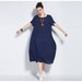 Anysize breathable soft linen and cotton dress plus size dress plus size tops plus size clothing summer dress spring summer clothing Y84
