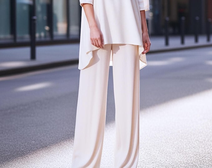 Anysize Custom Casual Pants Soft Linen Cotton Trousers Spring Fall Elastic Waist  Plus Size Pants Plus Size Clothing F30TE