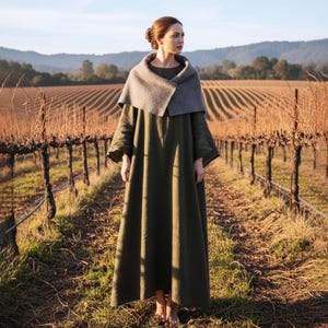 fleece lined maxi dress Cozy Hooded Pullover Maxi Dress