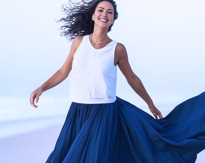 Anysize custom 100% linen tank V neck loose sleeveless tops summer linen shirt plus size tops plus size clothing F67YL