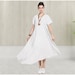 Anysize linen irregular maxi dress plus size dress costomised tops plus size clothing summer dress clothing spring fall clothing Y67