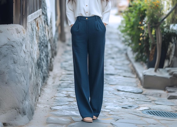 white christmas dresses Linen Fresco Brown Dress Pant – Luxire Custom Clothing