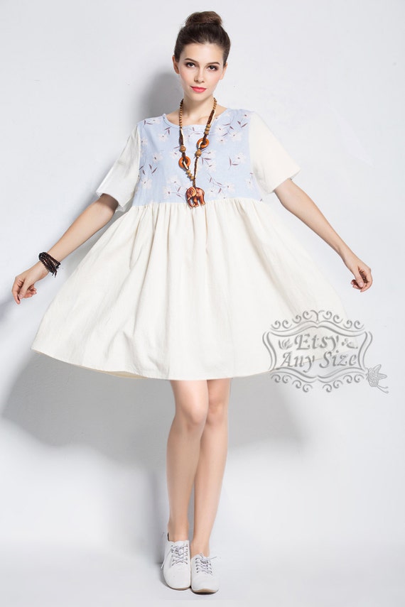 plus size cotton dresses with sleeves