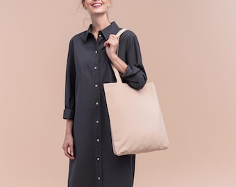 Anysize custom long shirt spring fall linen cotton dress with buttons long sleeves plus size blouse plus size tops plus size clothing F87YN