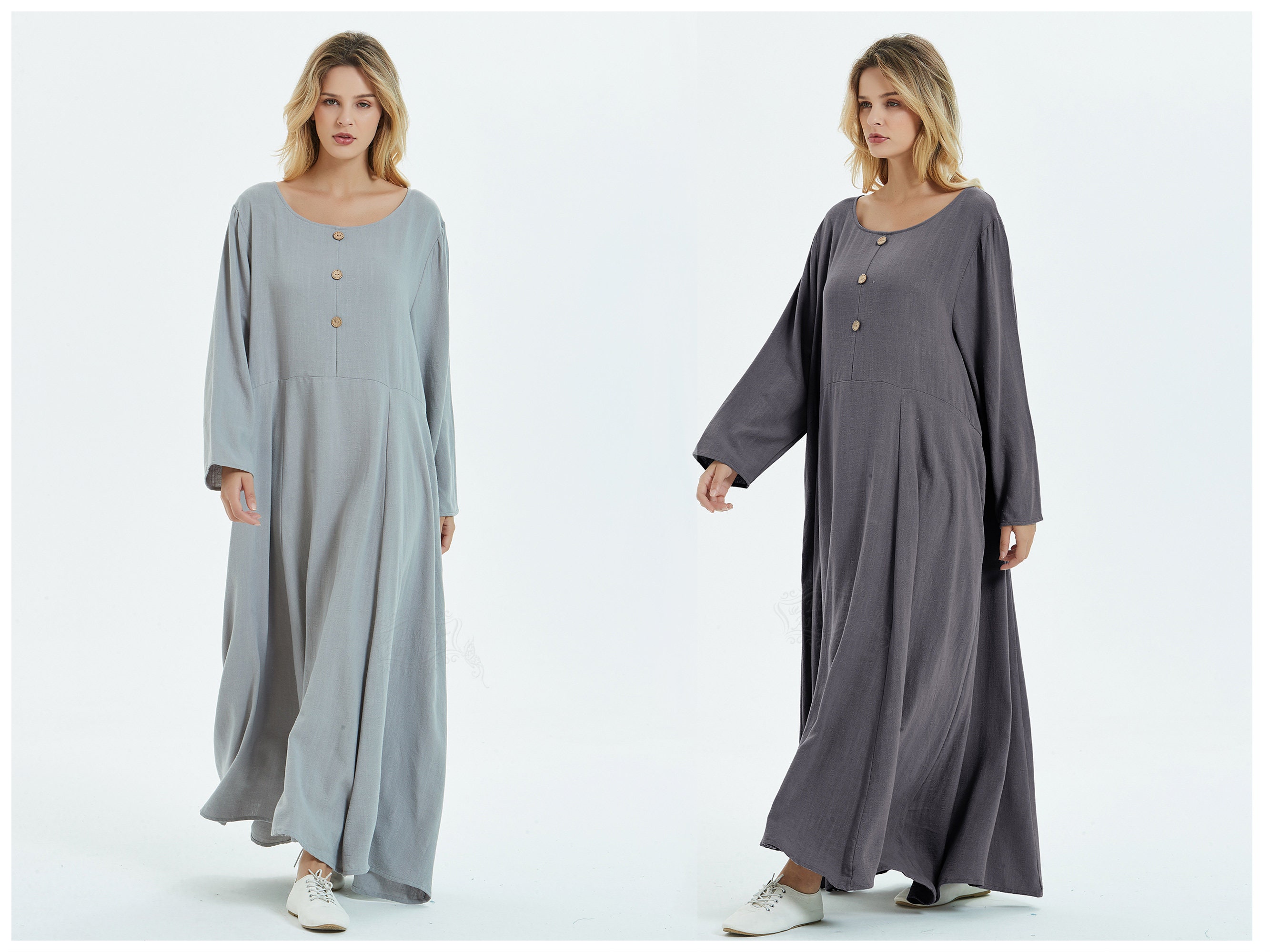 Loose Hem Soft Linen Cotton Dress 