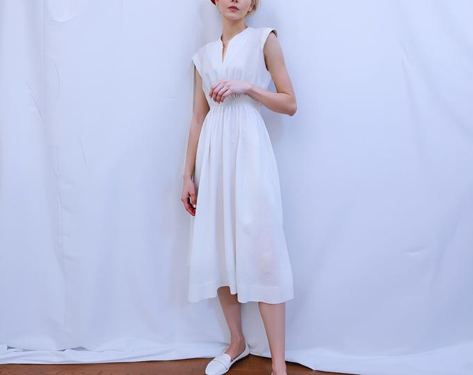 Anysize custom 100% linen V neck dress summer maxi dress with side pockets plus size dress plus size clothing F88RL