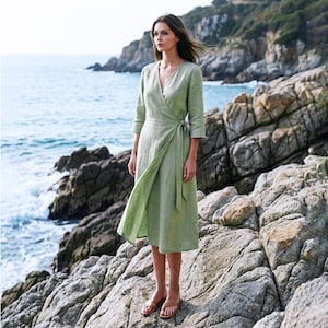 3/4 sleeve beach dresses Lucille 3/4 Sleeve Dress main image 0
