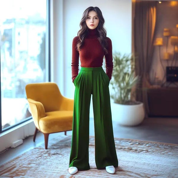 Pantalones de lino suave de algodón personalizados de cualquier tamaño para primavera y otoño con bolsillos laterales, pantalones largos hasta el suelo, pantalones de talla grande, ropa de talla grande F996E