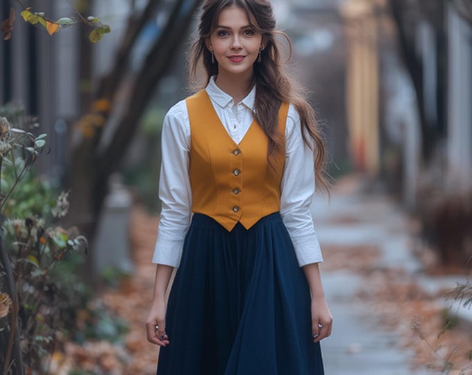 Anysize custom blouse with long sleeves linen cotton plus size blouse plus size tops plus size clothing spring fall tops F667N