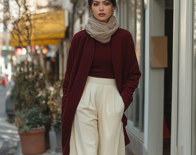 Anysize custom buttoned cardigan soft linen cotton tunic spring fall coat plus size cardigan plus size clothing F784E