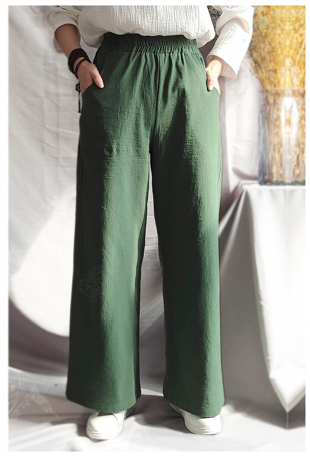 新作】nod cotton linen circus pants【新品タグ付】 - パンツ 新作】nod cotton linen circus pants【新品タグ付】 - パンツ